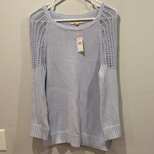 LOFT Light Blue Crew Neck Sweater